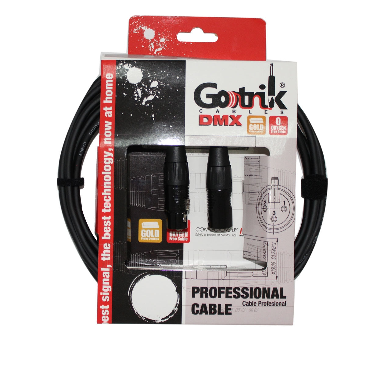 Cable Gotrik Para Microfono Canon A Canon Conector Negro 3m., Gpp-3b