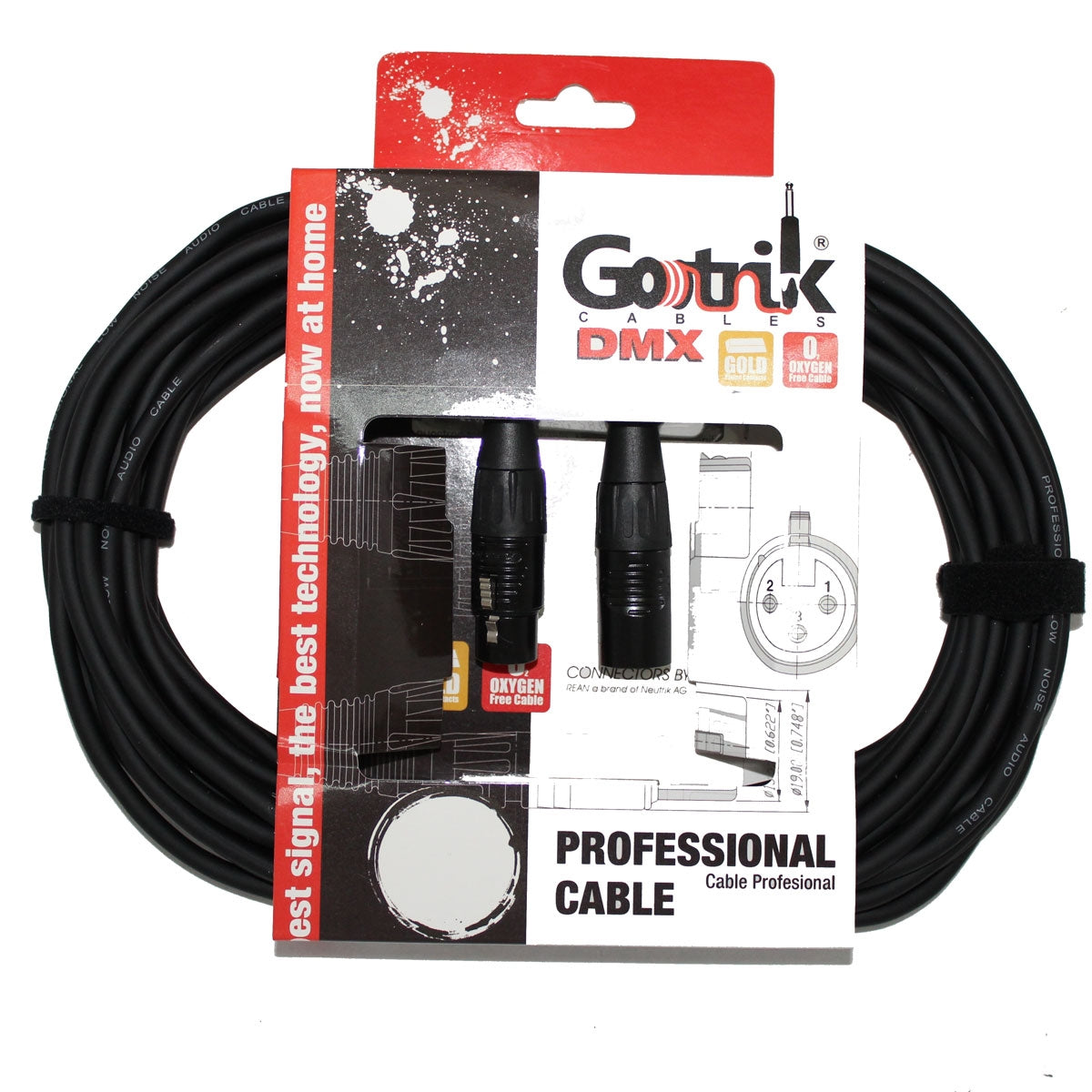 Cable Gotrik Para Micrófono Canon A Canon Conector Negro 10m., Gpp-10b