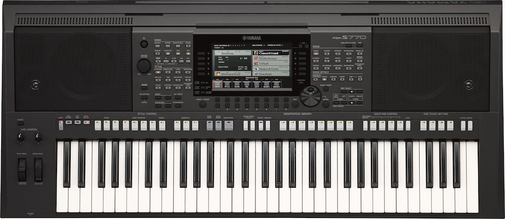 Teclado Portatil Yamaha Con Eliminador Pa300c, Psrs770spa