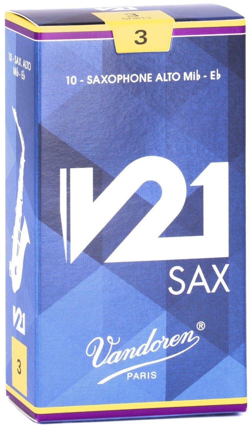 Paquete De 10 Cañas P/Sax Alto Vandoren V21 No. 3, 3