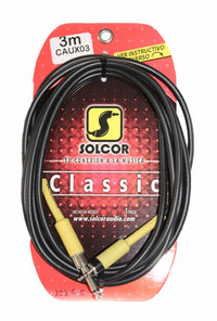 Thumbnail for Cable Clasica Plug 6.3 Mono A Miniplug 3.5 Stereo 3mts., Caux03