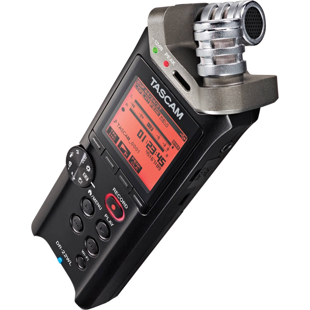 Grabadora Tascam Estereo Con Tarjeta Micro Sd Y Wi-Fi Dr-22wl