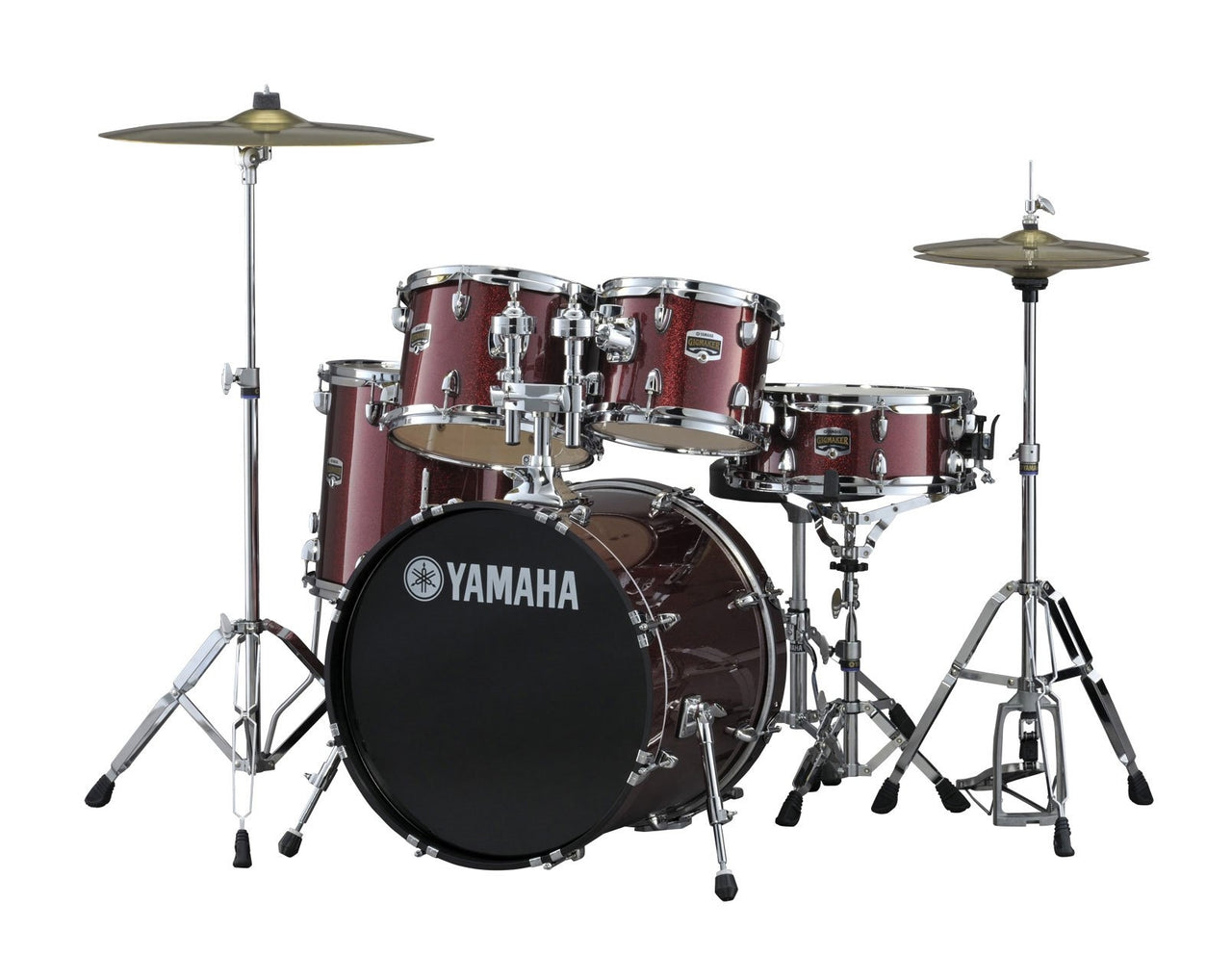 Bateria Musical Yamaha Gigmaker C/Plat. Paiste Burgundy, Gmbgg063es14