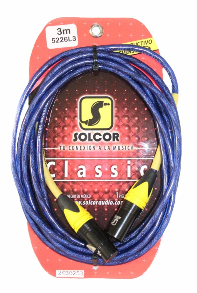 Cable Clasica P/Microfono Baja Imp. 3 Mts. 5226l3