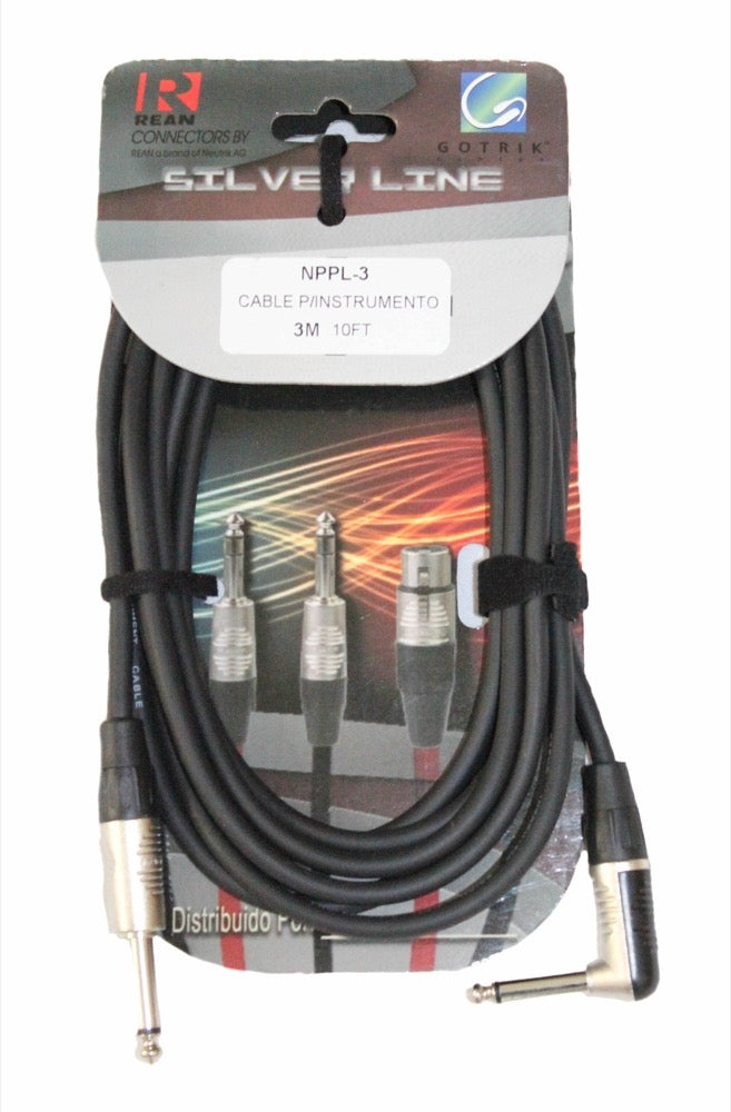 Cable Gotrik Plug A Plug L 3 Mts. Nppl-3