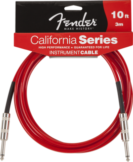 Cable Fender Para Guitarra Rojo 3 Mts. 0990510009