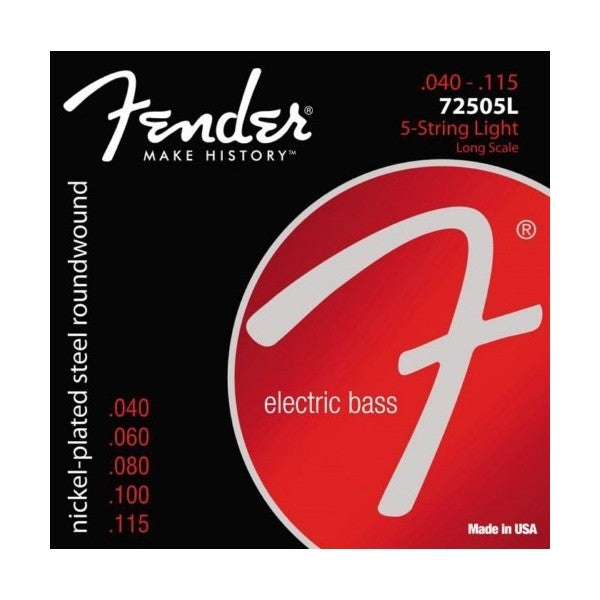 Juego De Cuerdas Fender Bajo Eléctrico 5cdas, .40-115, 7250-5l , 0737250453