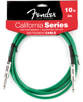 Cable Fender Para Guitarra Verde 3 Mts. 0990510057