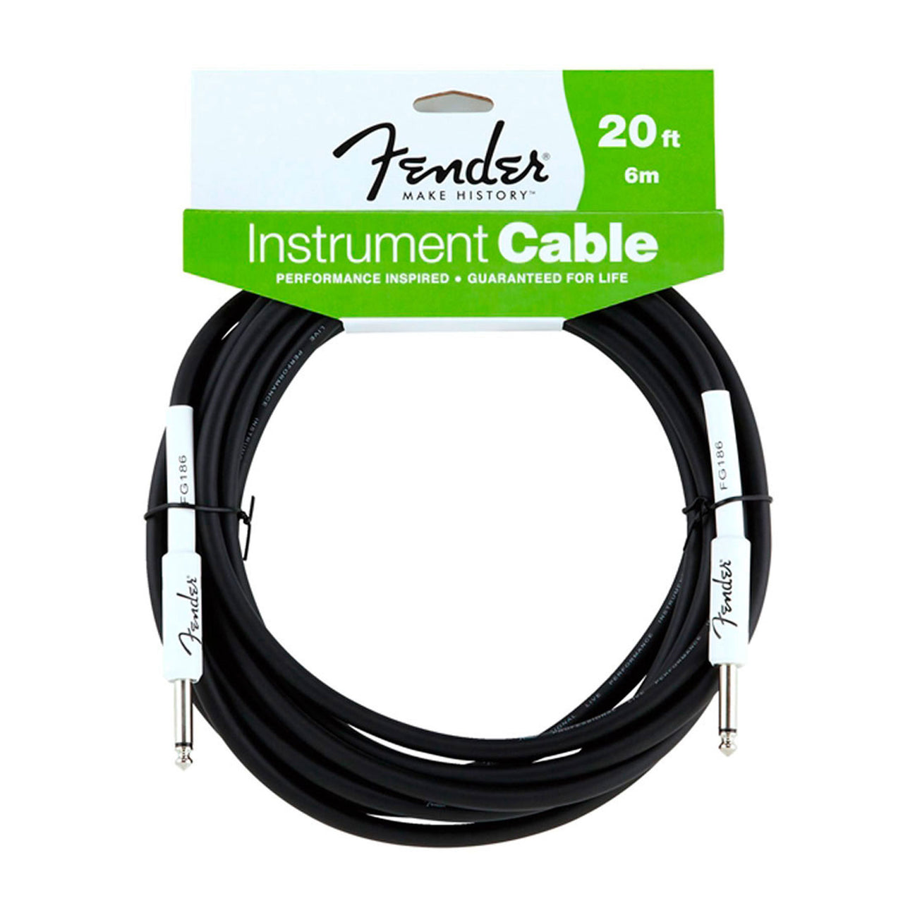 Cable Fender Para Guitarra Negro 6 Metros 0990820048