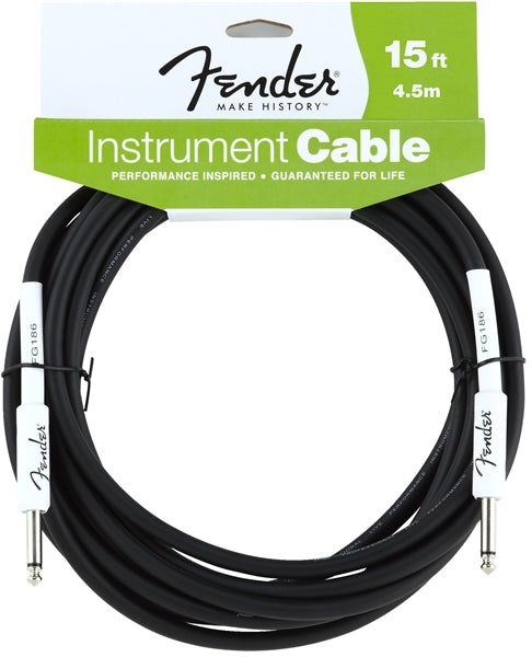 Cable Fender Para Guitarra Negro 4.5 Mts. 0990820047
