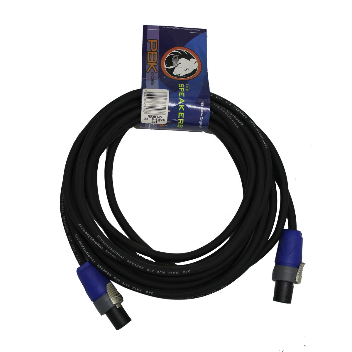 Cable Life Para Bafle Speakon A Speakon 6 Mts Conector Marca Neutrik. 16sks-6