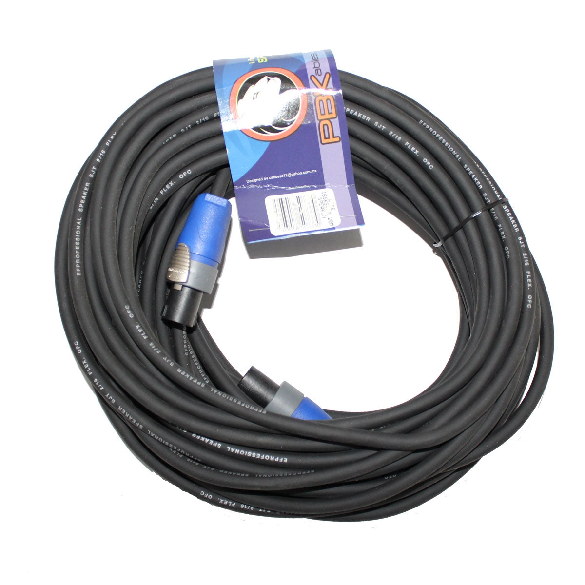Cable Life Para Bafle Speakon A Speakon 20 Mts Con Conector Marca Neutrik. 16sks-20