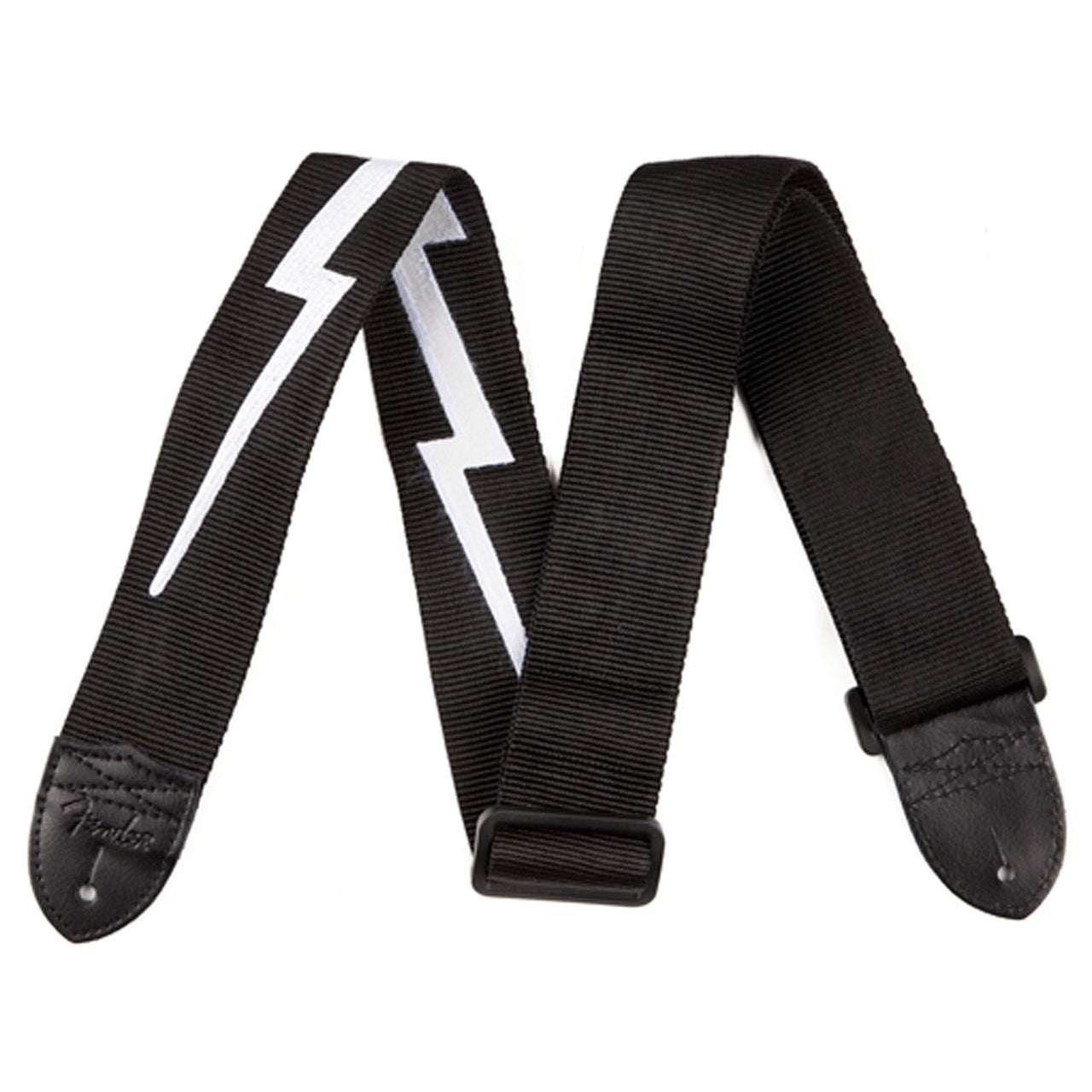 Thaly Fender Para Guitarra Poly Lightning Bolt Blk/Wht, 0990613106