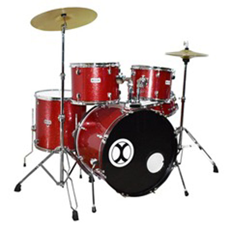 Bateria Extreme 5 Piezas Rojo Sparkle Exbt074