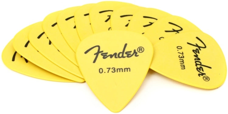 Púa Fender Rock-On Médium .73mm (12 Pzas) 0987351800
