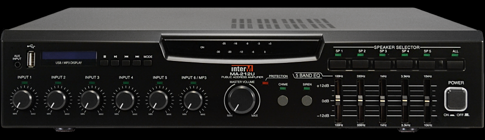 Amplificador Mezclador Inter-M Con Bracket, Ma-212u