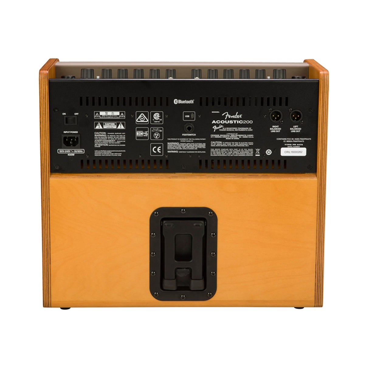 Amplificador Fender Acoustic 200 120V Para Guitarra Electroacústica 2x8" 2314100000