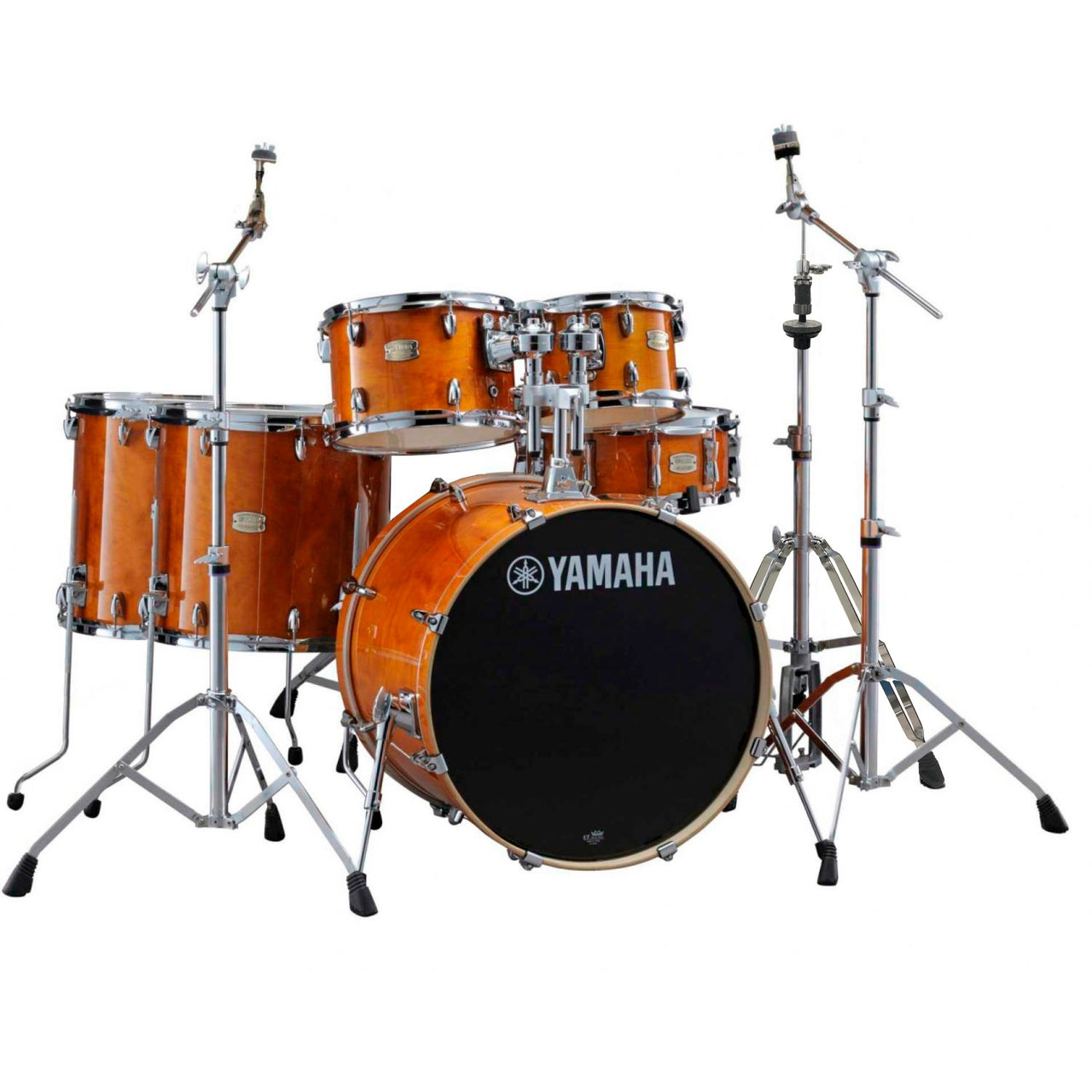 Bateria Yamaha Stage Custom 6pzas Honey Amber Con Herrajes, Jscb2fs6ha