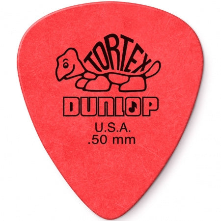 Pua Dunlop Tortex Rojo .50mm, 418b.50 (12 Pzas)