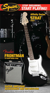 Thumbnail for Paquete Guitarra Eléctrica Fender Squier Strat Sp10blk, 0301612006
