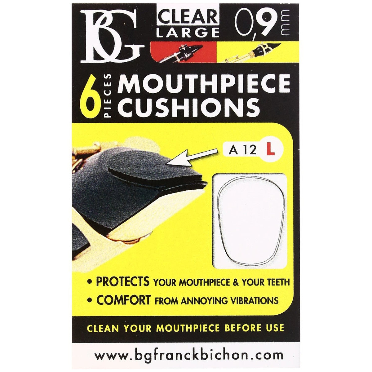 Protectores Bg Grande P/Boquilla, Clar/Sax Blanco, Bfrf003 ( 6 Pzas)