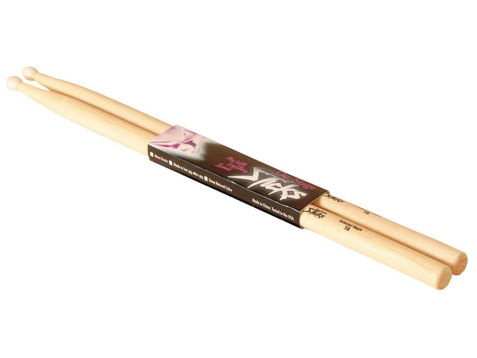 Baquetas On Stage Sticks Madera Maple Punta Nylon, Mn5b