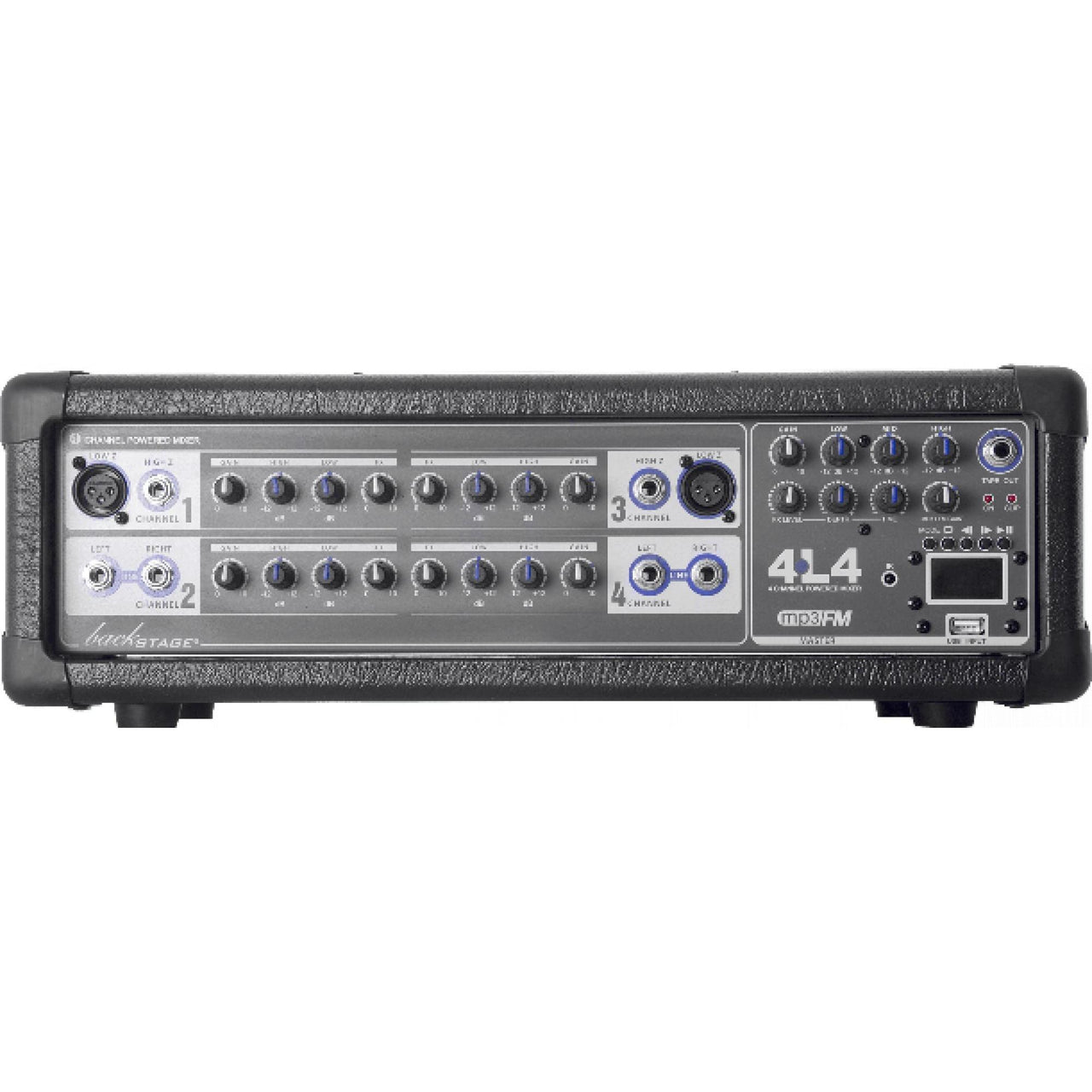 Consola Back-stage 4l4 Usb Para Lineas Y Microfono 4 Canales