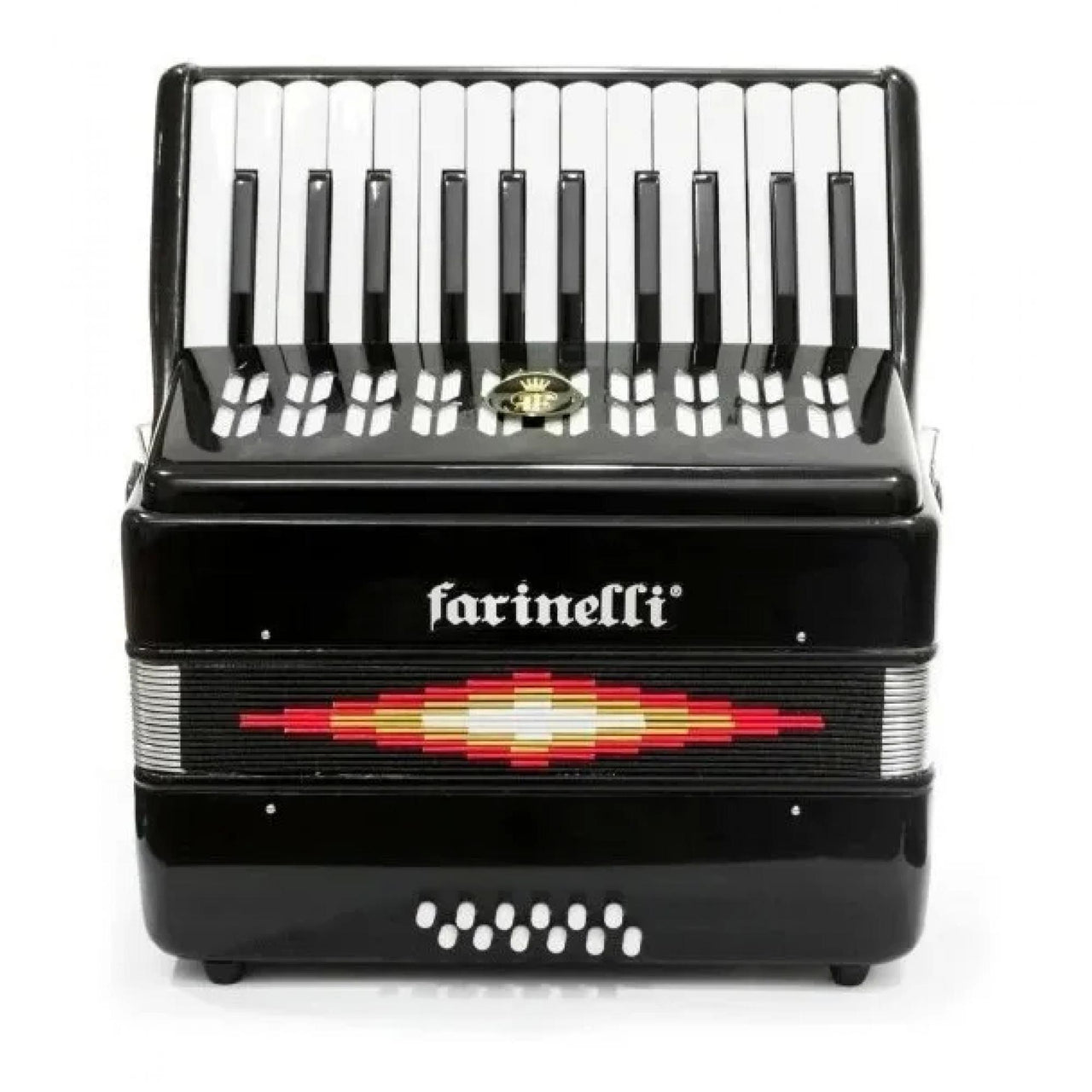 Acordeon Farinelli 25 Teclas 12 Bajos Negro, 1302n