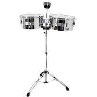 Thumbnail for Timbales Lm Drums Tm2-1 Con Atril Y Cencerro De 13 Y 14 Pulgadas
