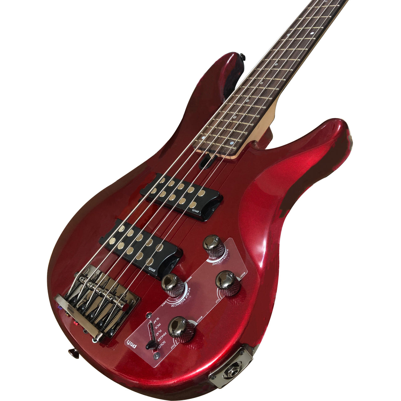 Bajo Electrico Yamaha 5 Cuerdas Activo C/Preset Eq Rojo, Trbx305car