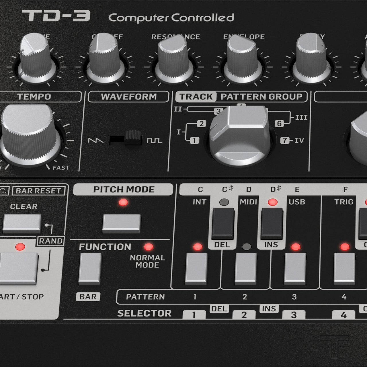 Sintetizador Behringer Td-3-bk Bass Line Análogo Secuenciador De 6 pasos