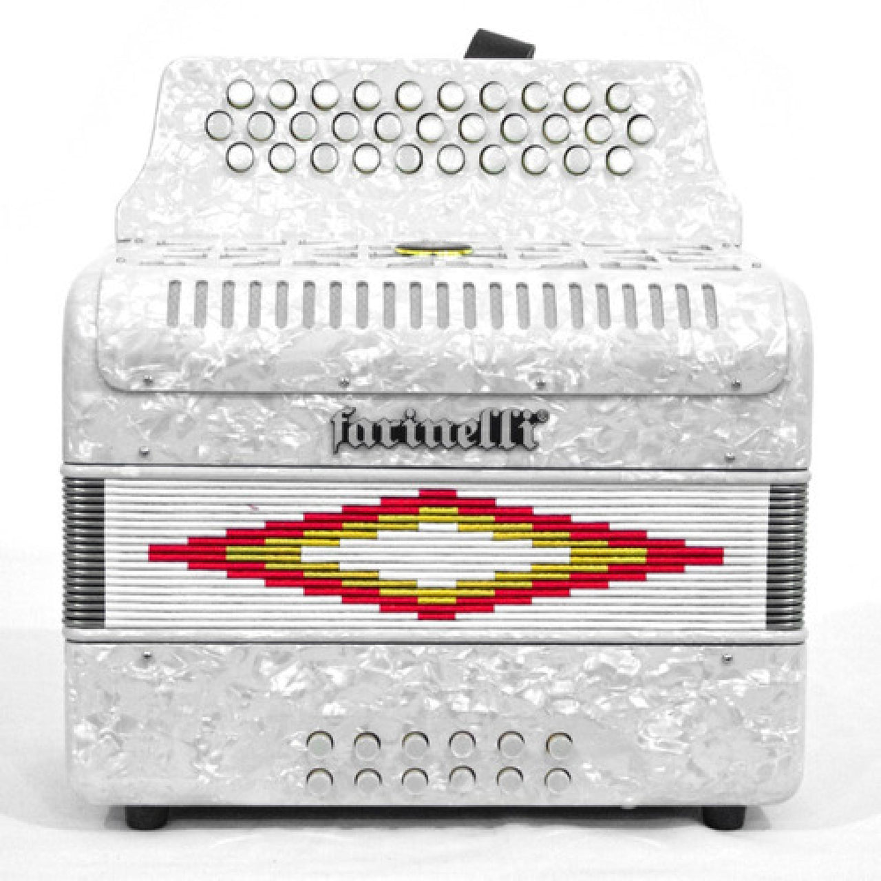 Acordeon Botones Farinelli Blanco 3012 Sol, 3012w