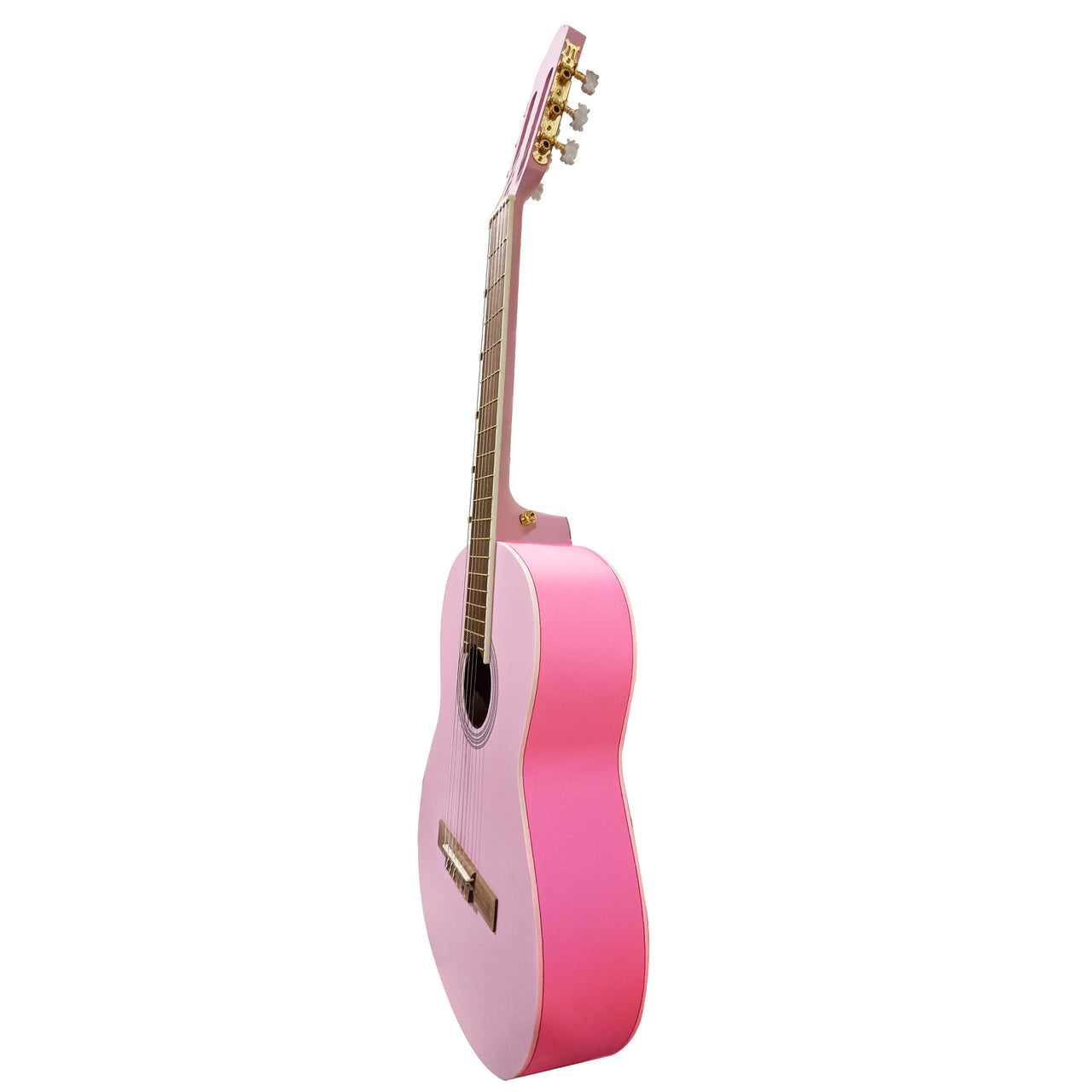 Guitarra Clasica Bamboo Gc-39-pink Con Funda