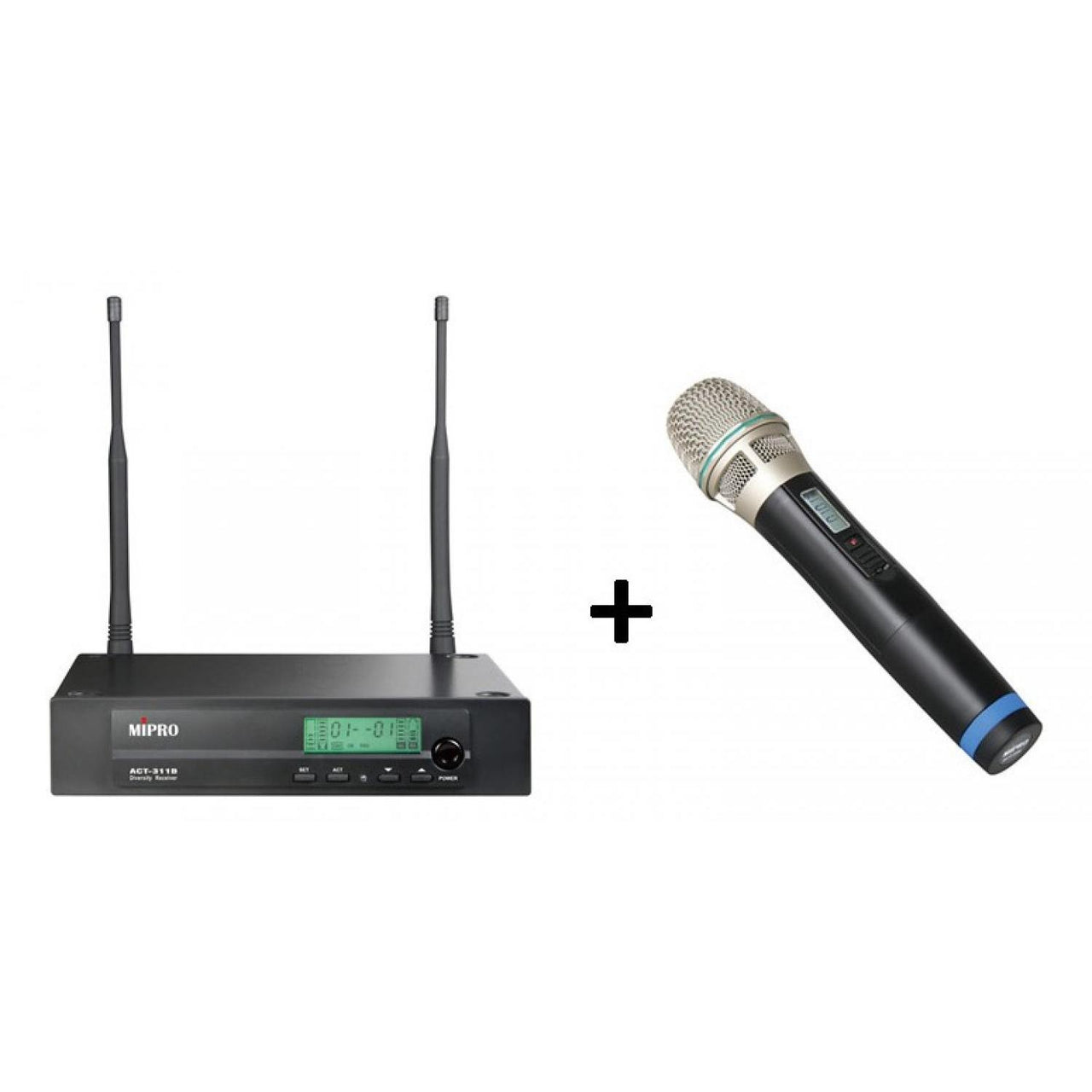 Mipro Paquete Act-311b/act-32h Uhf Sencillo De Mano