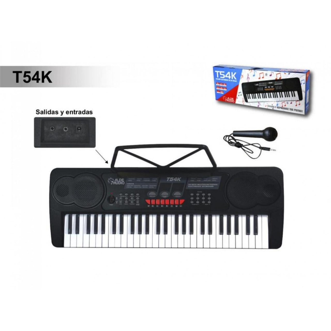 Teclado Alde Audio T54k 54 Teclas 16 Timbres 8 Ritmos