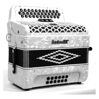 Thumbnail for Acordeon Farinelli 3412fawhg Diatonico Fa Blanco 3 Registros Premium