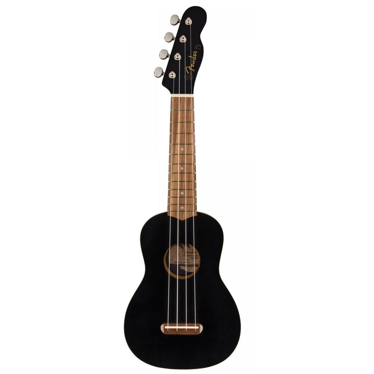 Ukulele Fender Soprano Venice Blk Wn, 0971610706