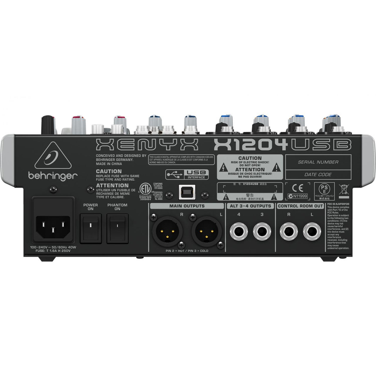 Mezcladora Behringer X1204usb Xenyx