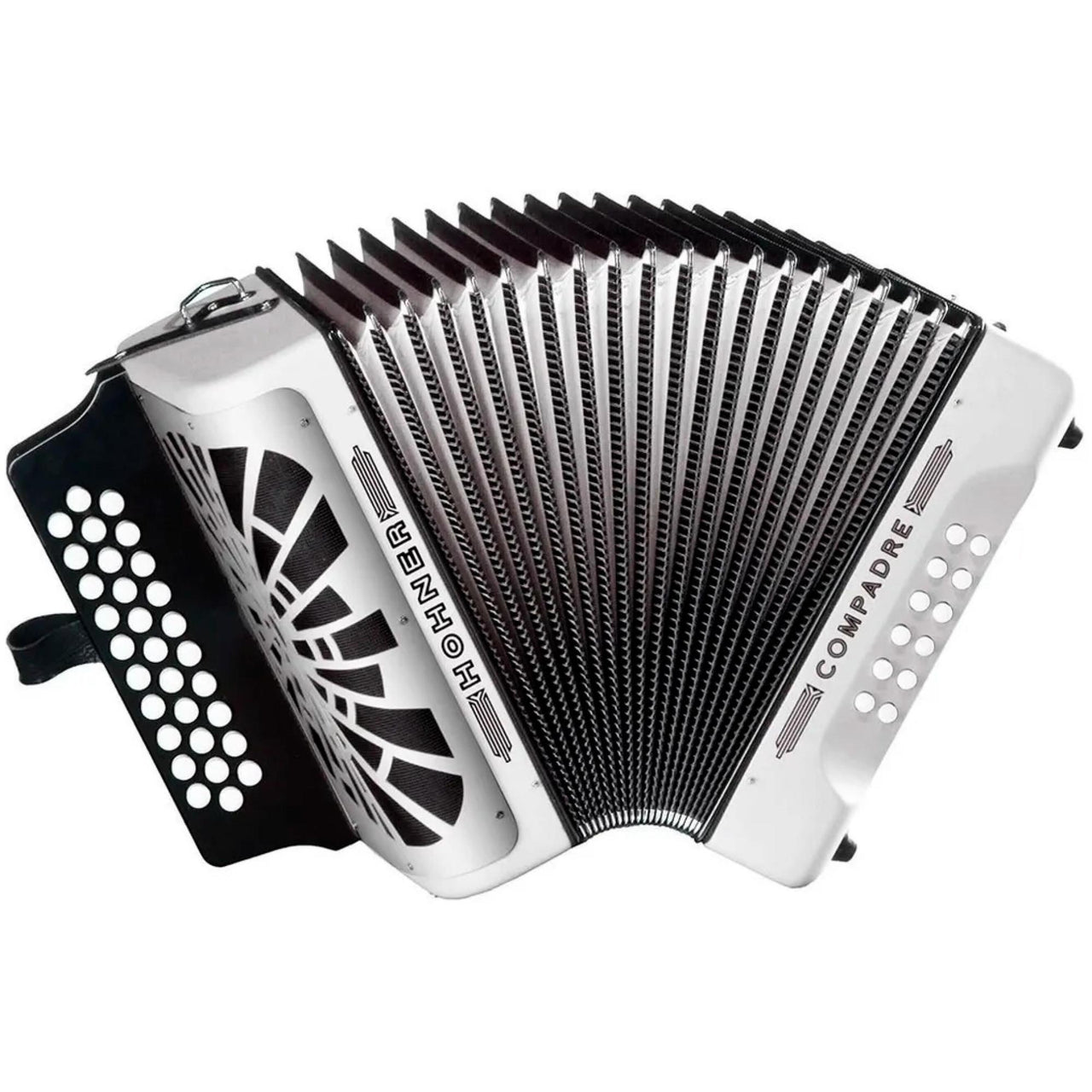 Acordeon Hohner Botones "compadre" Fa,sib,mib, Blanco C/funda, A48431