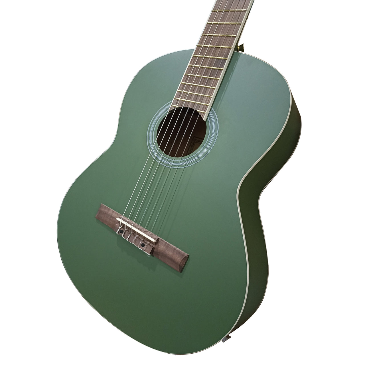 Guitarra Clasica Bamboo Gc-39-green Verde Con Funda