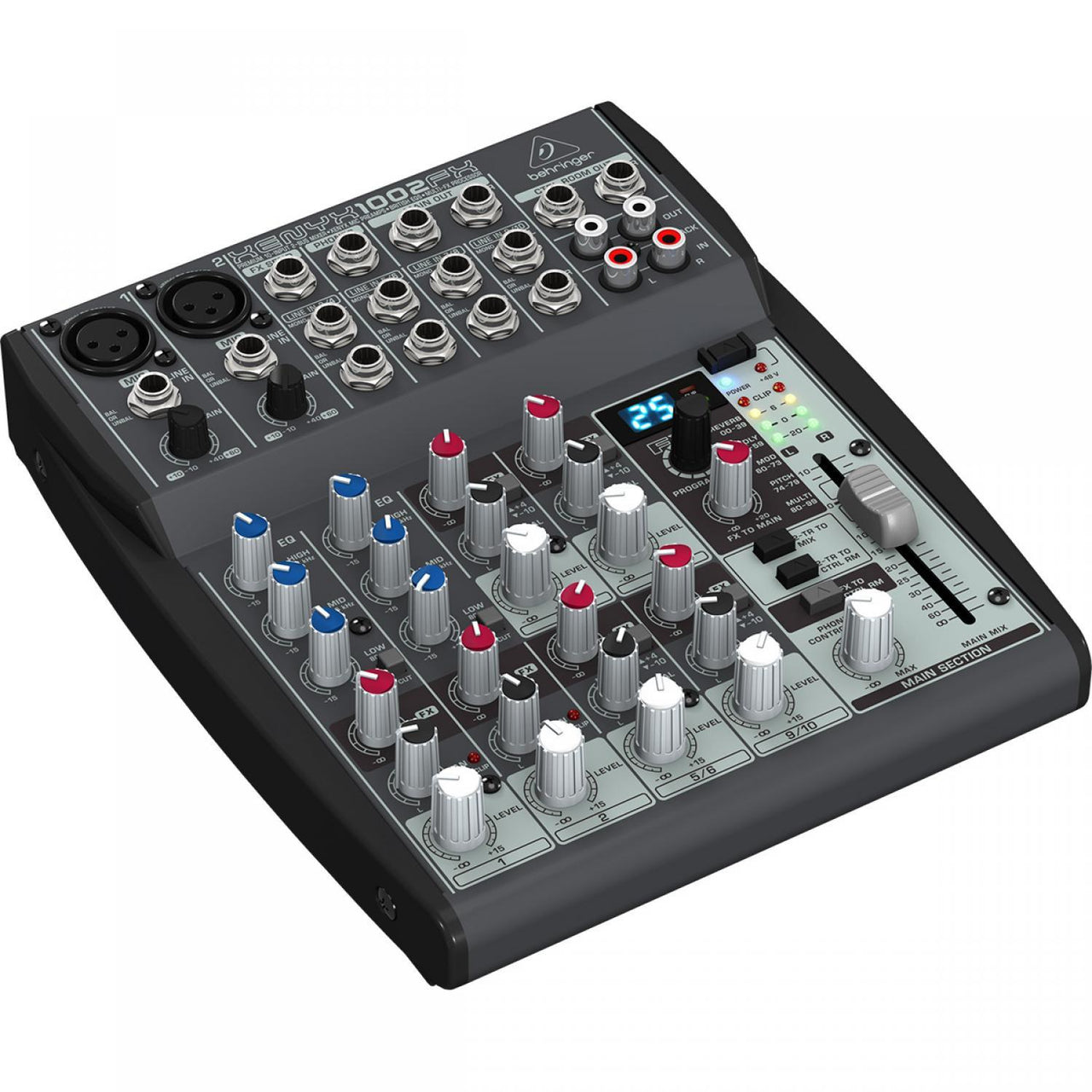 Mezcladora Behringer Premium 10 Ent. 2-bus Mic/line, Xenyx 1002fx