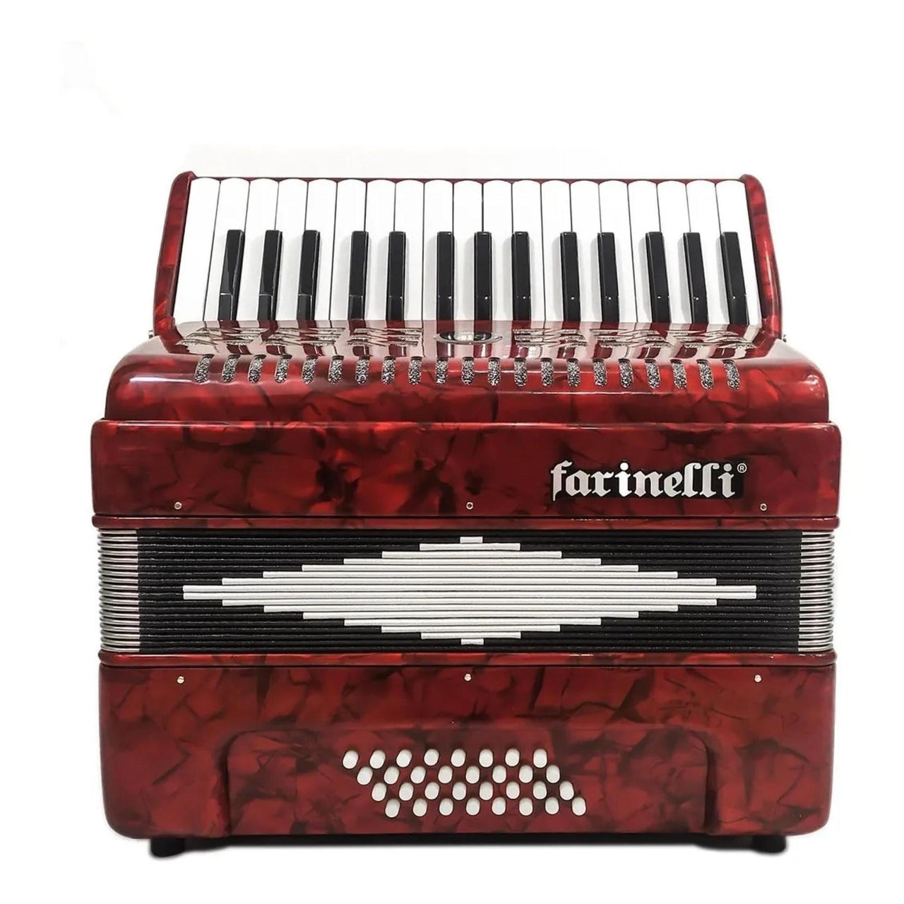 Acordeon Farinelli 1306-1r 32 Teclas 32 Bajos Rojo