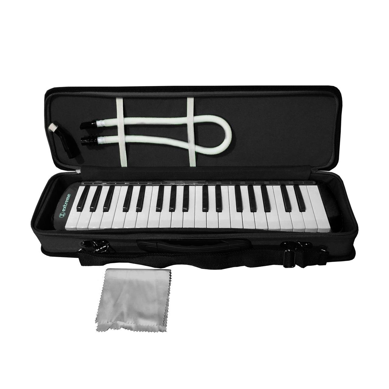 Melodica Extreme 37 Teclas 3 Octavas C/Estuche Negra, Exml008