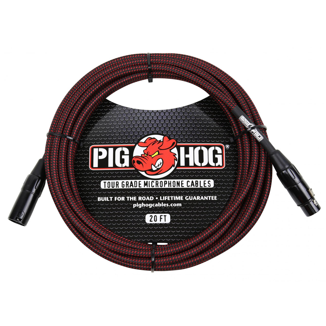 Cable Pig Hog Para Microfono Red black 6.10cm Xlr-xlr Phm20brd