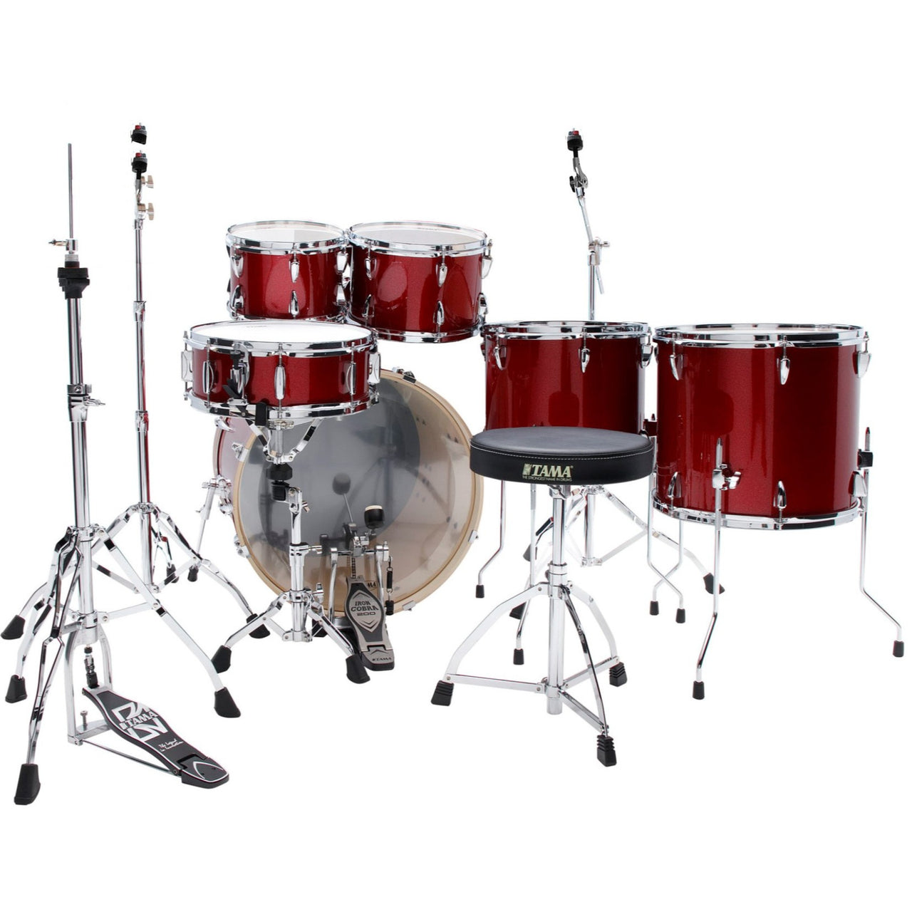 Bateria Tama Ip62h6w-brm Imperialstar 6 Piezas Rojo Quemado Metalico