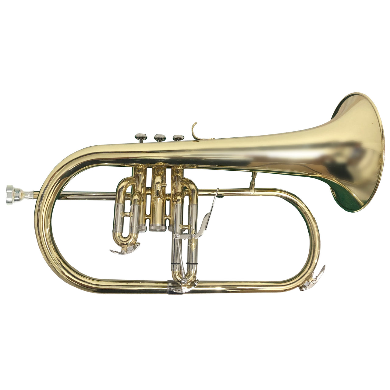 Flugel Rond Flugel Horn Bugle Silvertone Slfh001 Laqueado 3 Embolos 1 Valvula ...