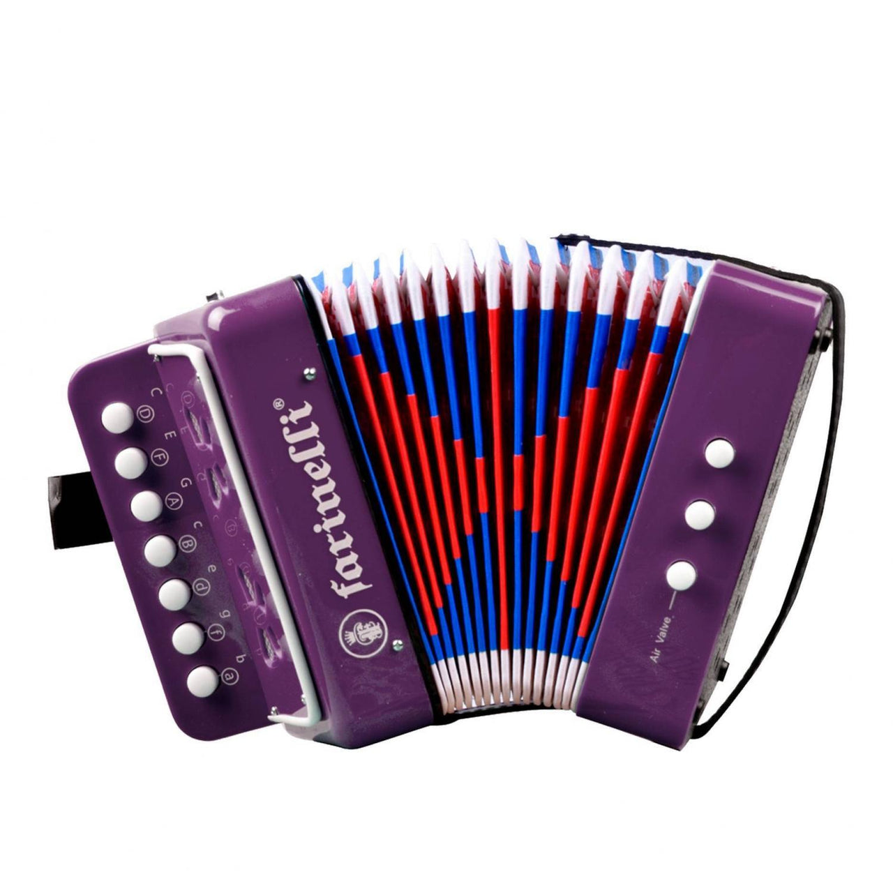 Acordeon Infantil Acif 7 Botones 2 Bajos Morado, Acifmon