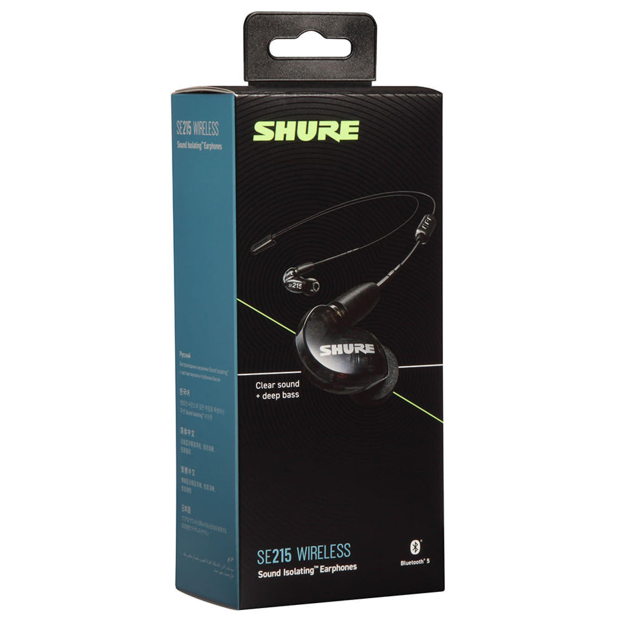 Auriculares Shure Aislantes De Sonido Color Negro, Se215-k+bt2