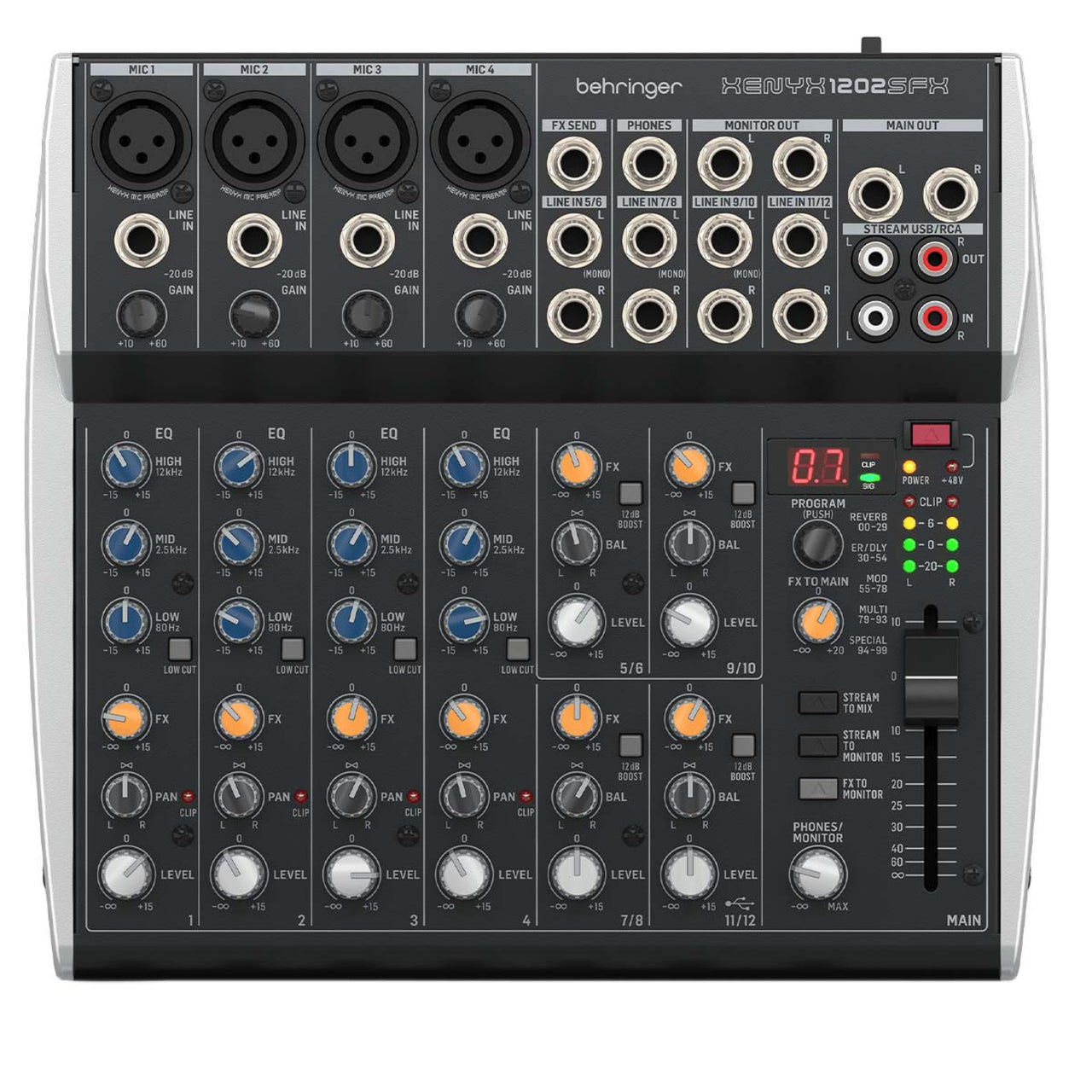 Mezcladora Behringer Xenyx 1202sfx 12 Canales con Efectos