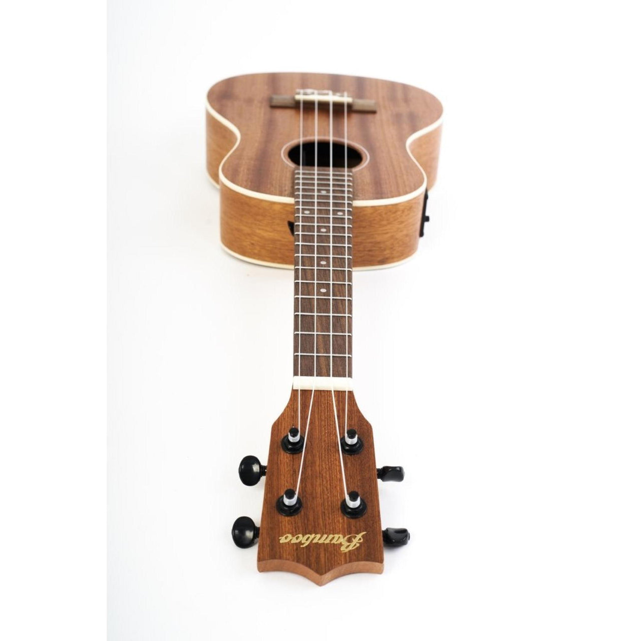 Ukulele Concierto Bamboo  U-23-sapele-q Electroacustico Sapele Con Funda